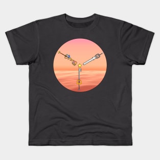 Destiny Trio Keyblades - Sunset Kids T-Shirt